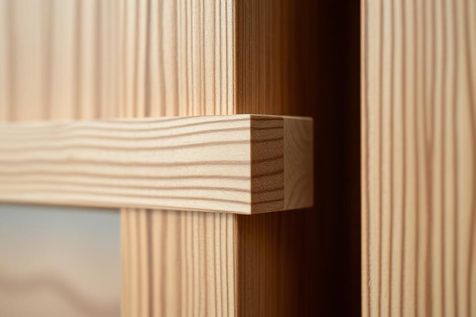 Kvaliteetne puitdetail lähivaates