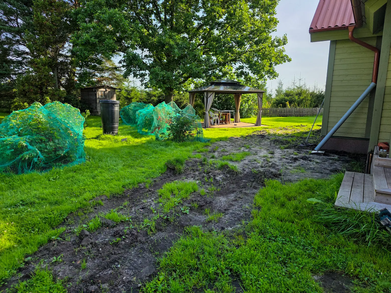 Ebatasane hoov enne pinnase tasandamist ja muru aluspinna ettevalmistust Pärnumaal